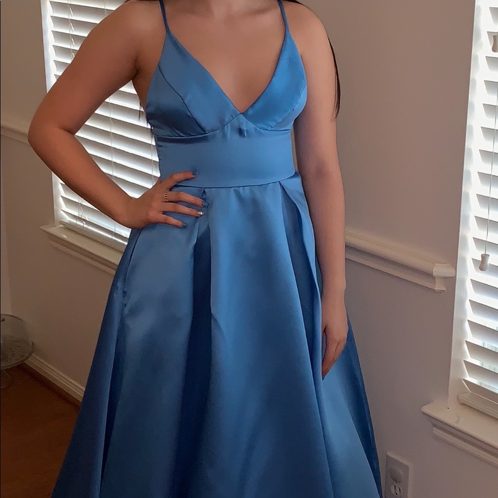 Formal blue dress
